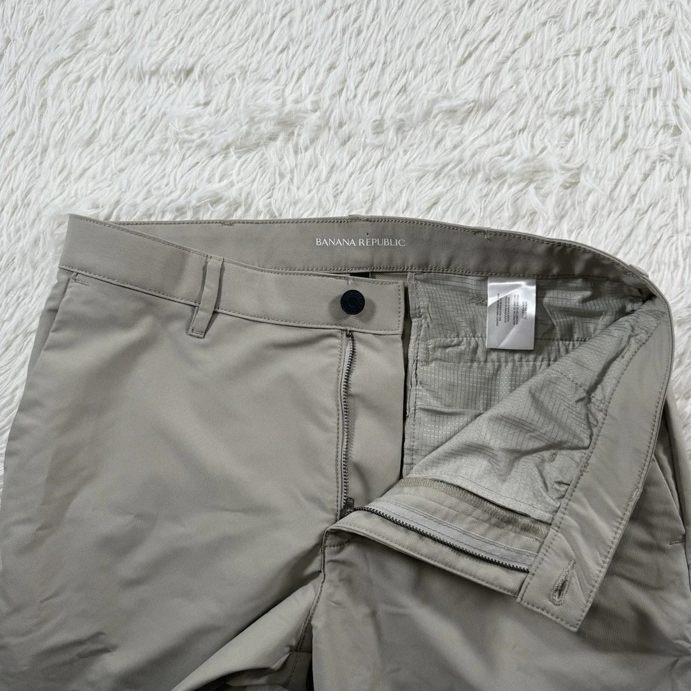 Banana Republic Tech‎ Pants Mens 32x30 London Fog Stretch Outdoor Performance